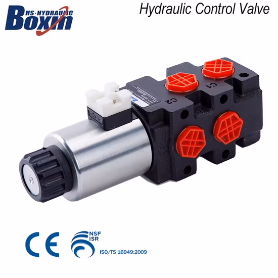 Bobine elettrovalvole a cartuccia filettata idraulica AC220V/DC24V con scatola morsettiera per valvola magnetica di controllo direzionale idraulico