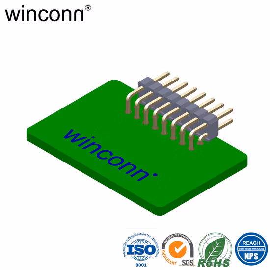 Presa terminale per intestazione pin orizzontale SMT da 2,0 mm 2 * 25 50p placcatura in oro da scheda a scheda