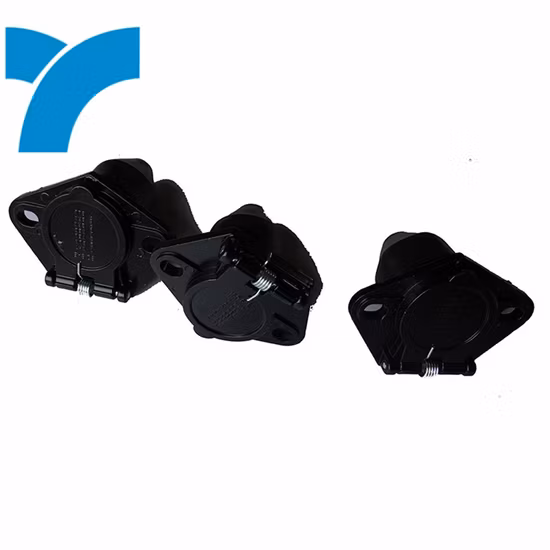 Articolo caldo Connettore per rimorchio con presa per rimorchio in plastica rotonda piccola a 7 pin